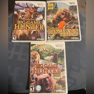 Cabelas 3 games for the Wii